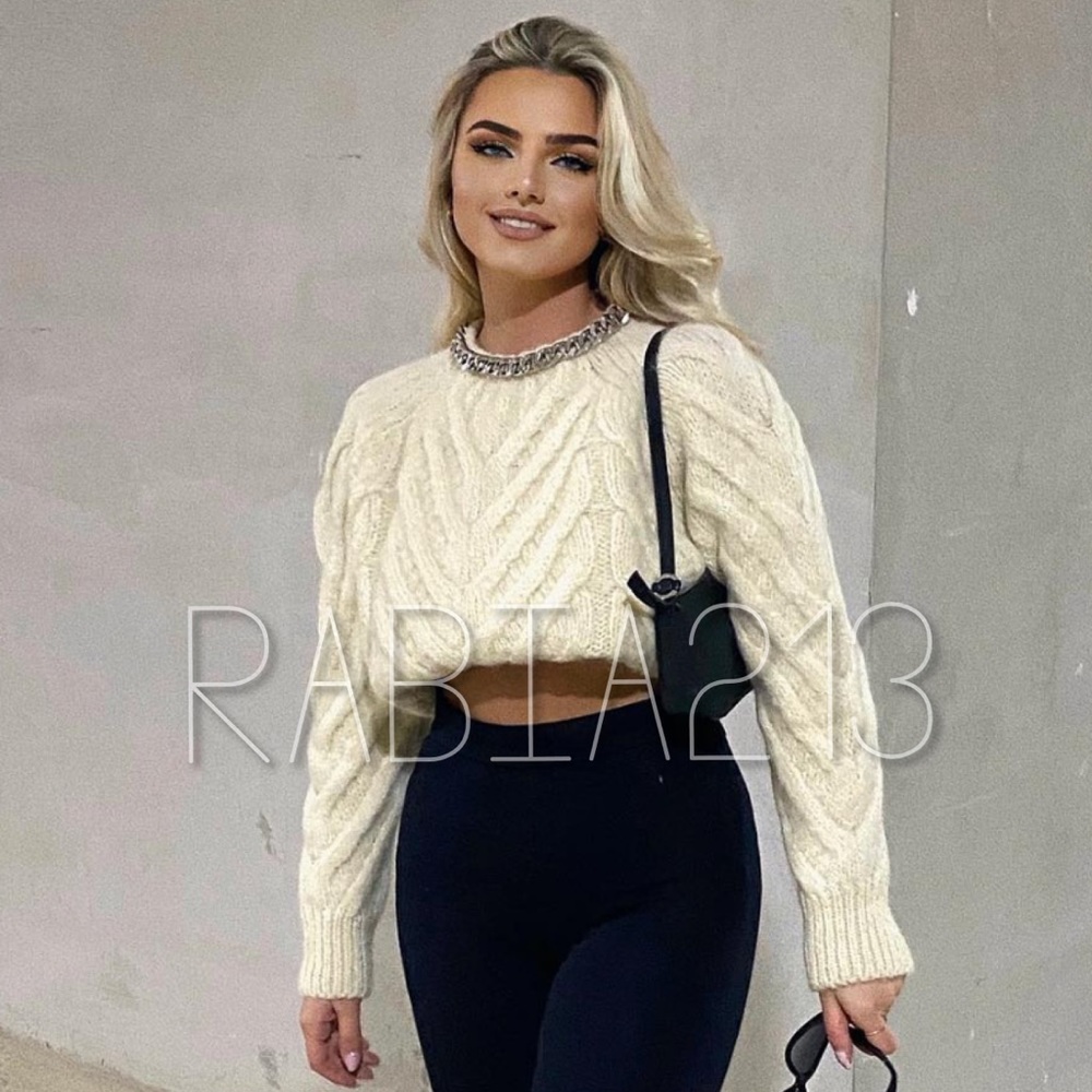 ZARA CHAIN TRIM WOOL BLEND SWEATER_2